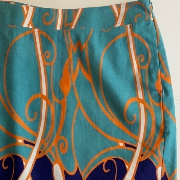 🎉 SALE MERONA Linen Pencil Skirt Fully Lined - Picture 2 of 6